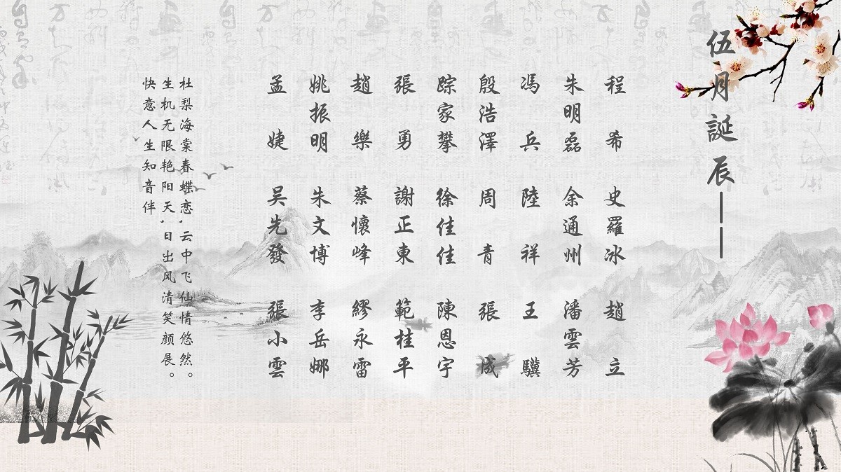 【生日祝?！抗ё?5月生日的員工生日快樂(lè)！