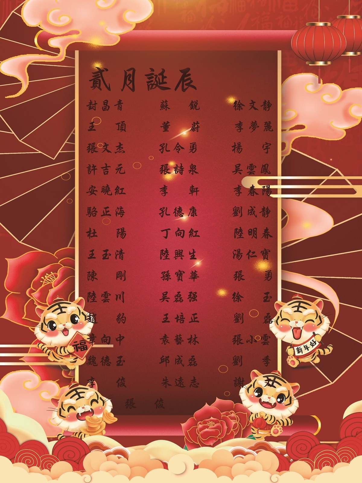 【生日祝福】恭祝02月生日的員工生日快樂！